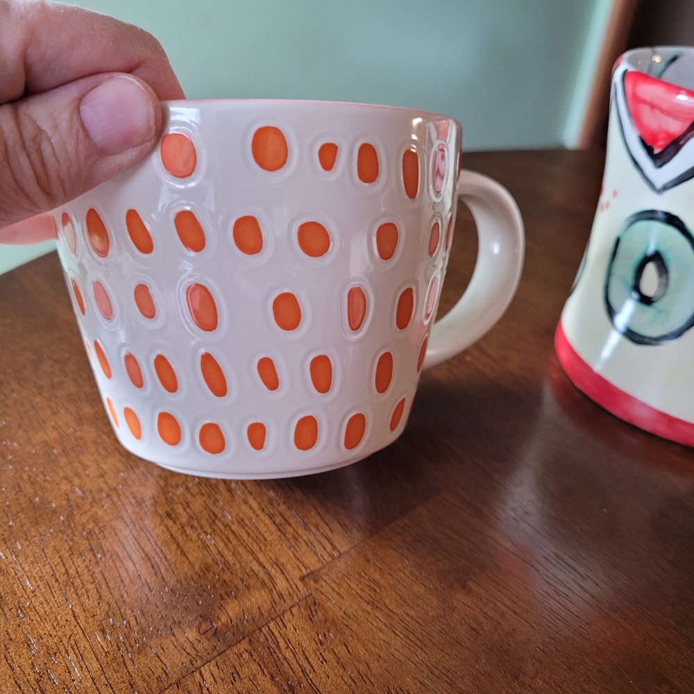 Opalhouse Pink and Orange Stoneware Mug 15oz - Picture 4 of 6